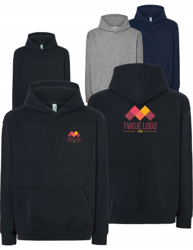 BLUZA męska z kapturem Oversize TWÓJ HAFT LOGO GRAFIKA reklamowa firmowa