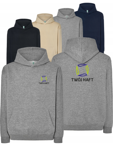 BLUZA męska Oversize kaptur TWÓJ HAFT LOGO GRAFIKA reklamowa firmowa 10 szt