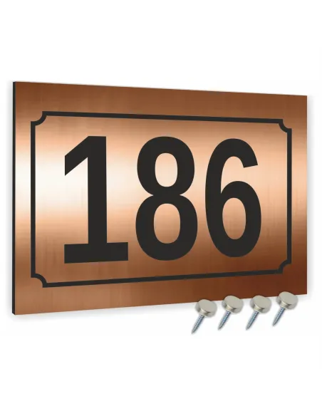 Tabliczka 40x30cm Adresowa Aluminiowa Miedziana Numer