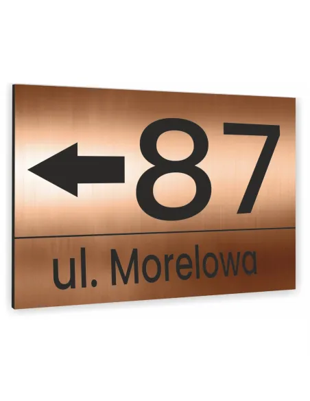Cyfry na Dom Numer 30x40cm Domu Miedz Aluminium Dibond