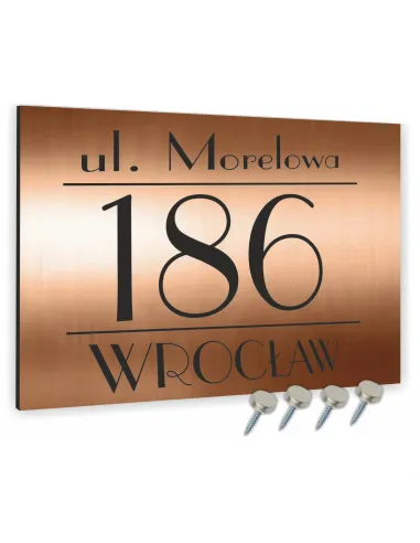 Tablica Adresowa Personalizowany z Nadrukiem 40x30 cm