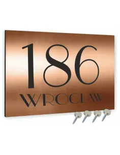 Tablica Adresowa 40x30 cm Metalowa Nazwa Ulicy Aluminium