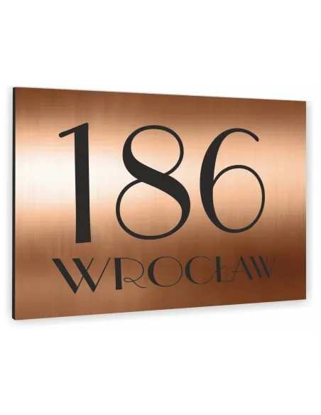 Tablica Adresowa 40x30 cm Metalowa Nazwa Ulicy Aluminium
