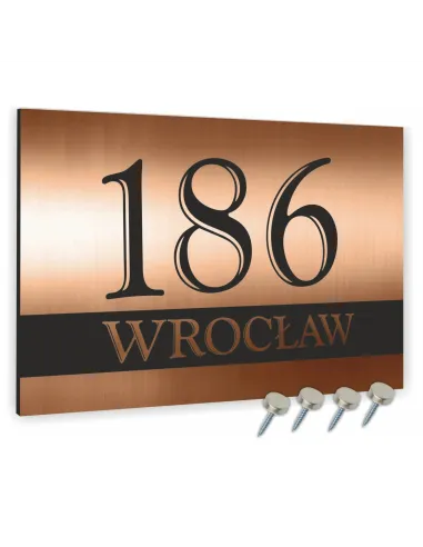 Tabliczka Adresowa Aluminiowa Tablica Numer Domu 30x40