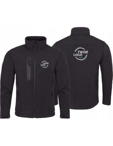 KURTKA Softshell 3 warstwowy TWÓJ HAFT LOGO NAPIS firmowa reklamowa 10 szt