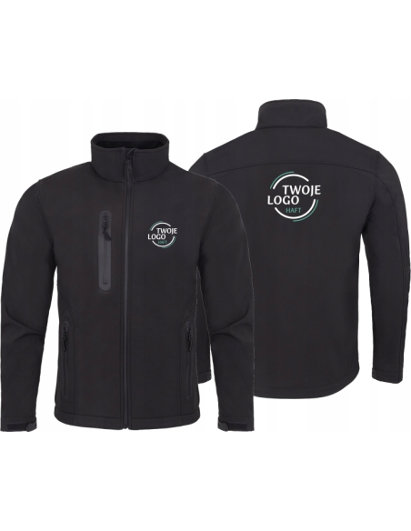KURTKA Softshell 3 warstwowy TWÓJ HAFT LOGO NAPIS firmowa reklamowa 10 szt