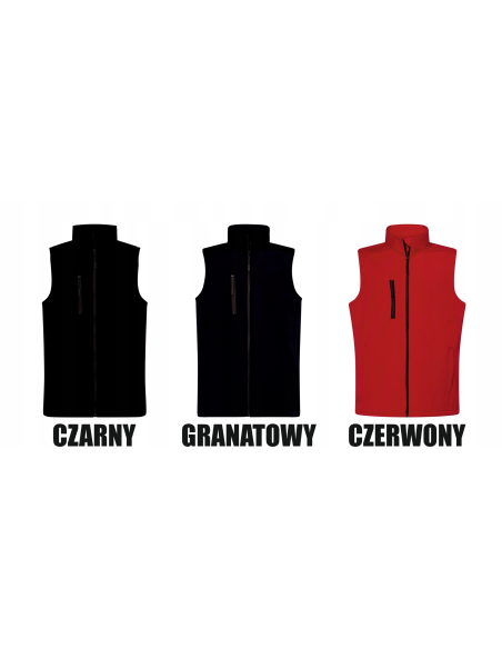 Kamizelka softshell męska TWÓJ HAFT LOGO NAPIS firmowa reklamowa