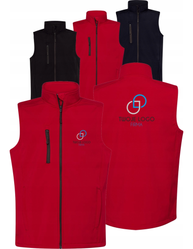 Kamizelka softshell męska TWÓJ HAFT LOGO NAPIS firmowa reklamowa 5 sztuk