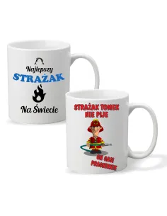 Foto Kubek Nadrukiem Prezent Strażaka Personalizowany