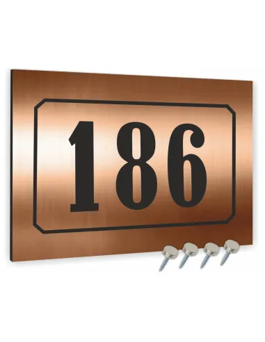 Tablica Adresowa 40x30cm Metalowa Miedziana Nazwa Ulicy