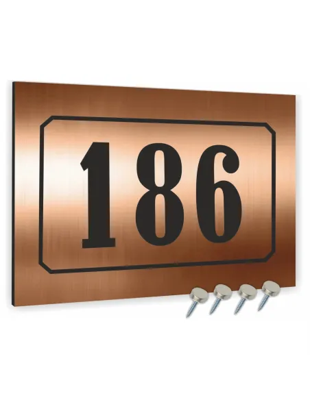 Tablica Adresowa 40x30cm Metalowa Miedziana Nazwa Ulicy