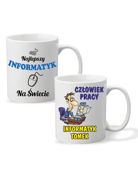 Foto Kubek Nadrukiem Prezent Informatyka Personalizowany