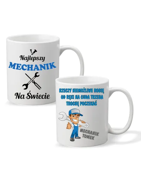 Foto Kubek Nadrukiem Prezent Mechanika Personalizowany