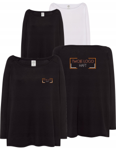 T-shirt damski z rękawami 3/4 TWÓJ WŁASNY HAFT LOGO firmowa reklamowa 10szt