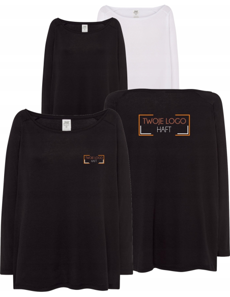 T-shirt damski z rękawami 3/4 TWÓJ WŁASNY HAFT LOGO firmowa reklamowa 20szt