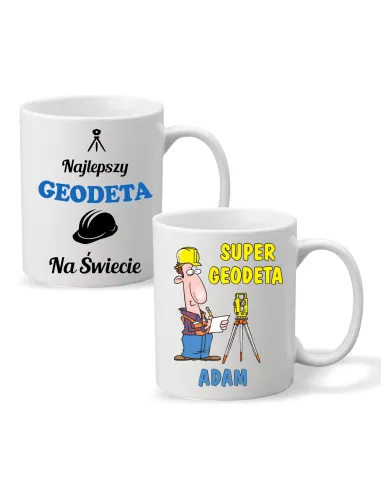 Foto Kubek z Nadrukiem Prezent dla Geodety Personalizowany