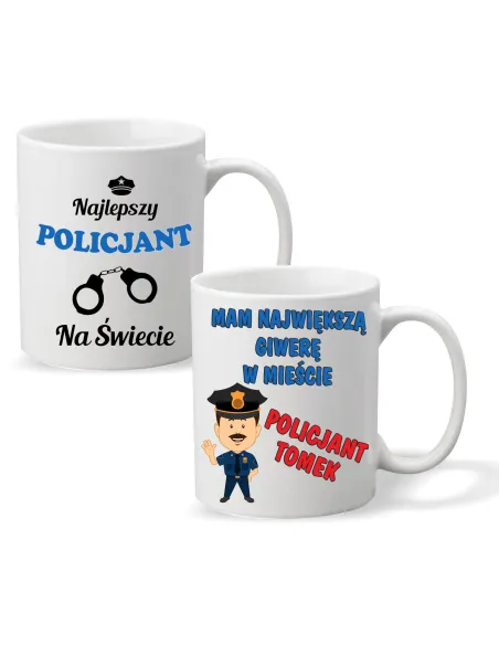 Foto Kubek Nadrukiem Prezent Policjanta Personalizowany