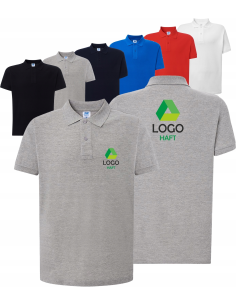 Koszulka polo MĘSKA krótki rękaw TWÓJ HAFT LOGO firmowa reklamowa 20 sztuk