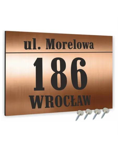 Tablica Adresowa 40x30cm Metalowa Nazwa Ulicy Aluminium