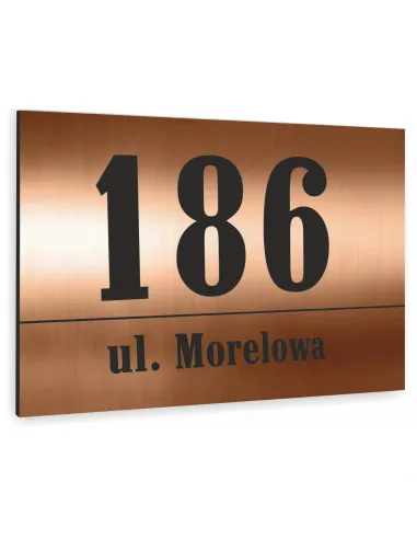 Tabliczka 40x30 cm – Adresowa Miedziana Dibond 40x30 cm