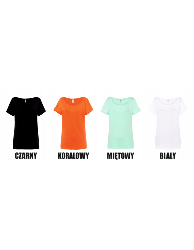 T-shirt damski koszulka TWÓJ WŁASNY HAFT LOGO firmowa reklamowa 20 sztuk