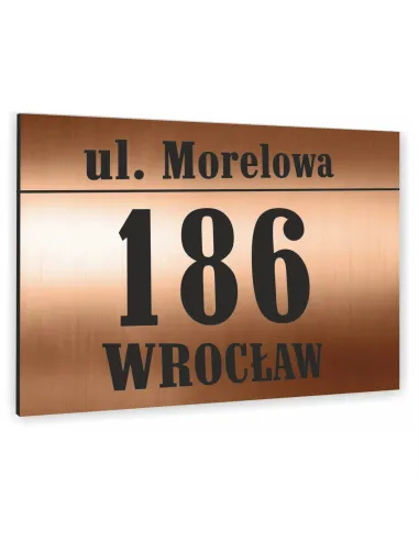Tablica Adresowa 40x30cm Metalowa Nazwa Ulicy Aluminium