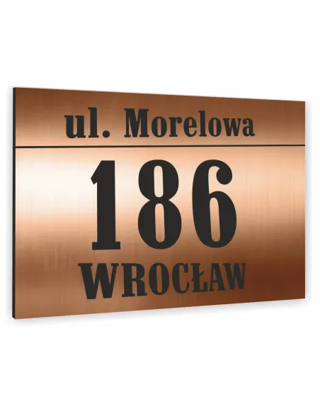 Tablica Adresowa 40x30cm Metalowa Nazwa Ulicy Aluminium