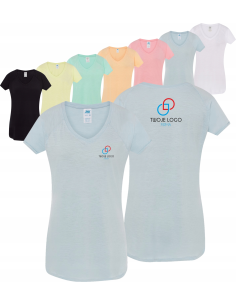 Damski T-shirt rękawy typu reglan TWÓJ HAFT LOGO firmowa reklamowa 20 sztuk