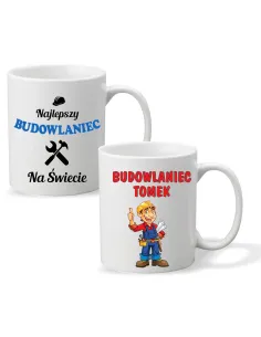 Foto Kubek Nadrukiem Prezent Budowlańca Personalizowany