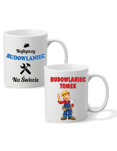 Foto Kubek Nadrukiem Prezent Budowlańca Personalizowany