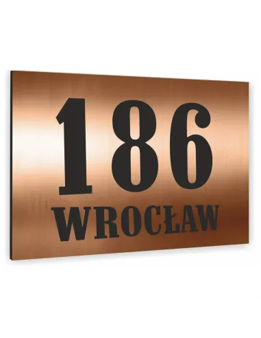 Tabliczka Tablica Adresowa Aluminiowa Miedziana 40x30 cm