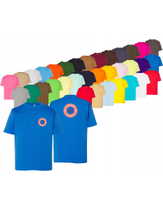 T-shirt dla dzieci krótki rękaw TWÓJ HAFT LOGO firmowa reklamowa 10 szt