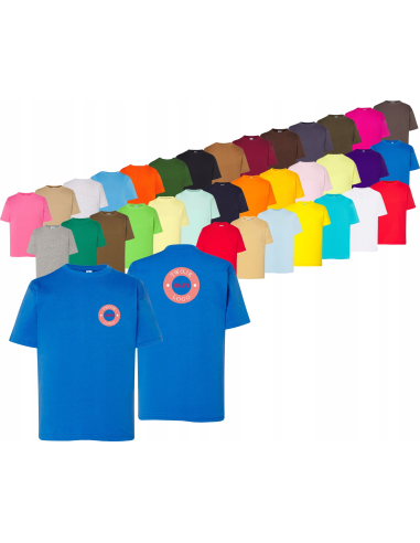 T-shirt dla dzieci krótki rękaw TWÓJ HAFT LOGO firmowa reklamowa 10 szt