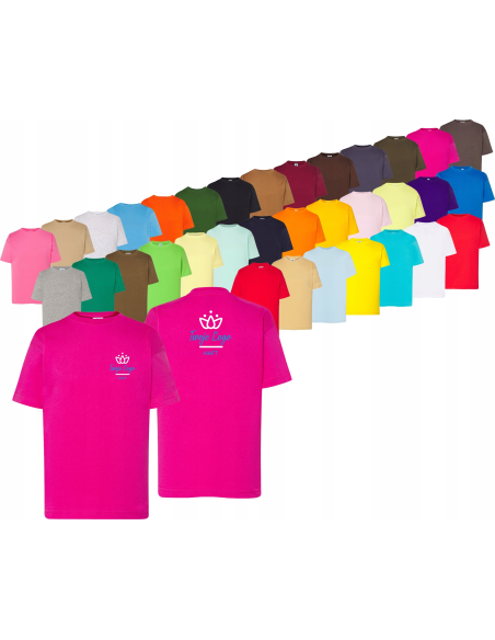 T-shirt dla dzieci krótki rękaw TWÓJ HAFT LOGO firmowa reklamowa 20 szt