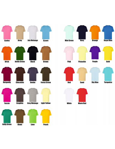 T-shirt dla dzieci krótki rękaw TWÓJ HAFT LOGO firmowa reklamowa 10 szt