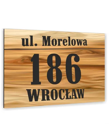 Tabliczka Adresowa Aluminiowa Kolorowe Nadruki 20x15 Numer