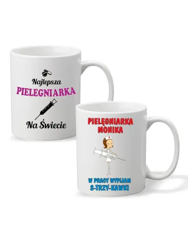 Foto Kubek Nadrukiem Prezent Pielęgniarki Personalizowany