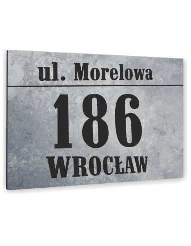 Tabliczka Adresowa Aluminiowa Kolorowe Nadruki 20x15 cm