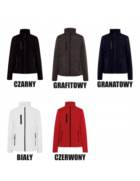 Kurtka softshell dla kobiet TWÓJ HAFT LOGO NAPIS firmowa reklamowa