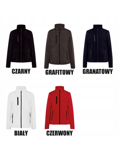 Kurtka softshell dla kobiet TWÓJ HAFT LOGO NAPIS firmowa reklamowa 5 sztuk