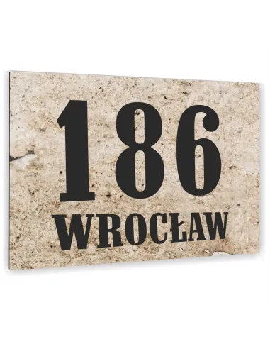 Metalowa Tablica Adresowa Nazwa Ulicy Aluminium Kolorowe