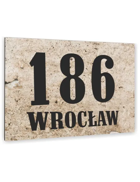 Metalowa Tablica Adresowa Nazwa Ulicy Aluminium Kolorowe