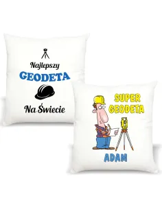 Foto Poduszka Śmieszny Prezent Geodety Personalizowany