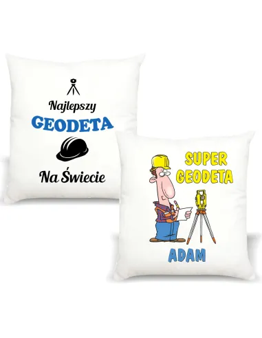 Foto Poduszka Śmieszny Prezent Geodety Personalizowany