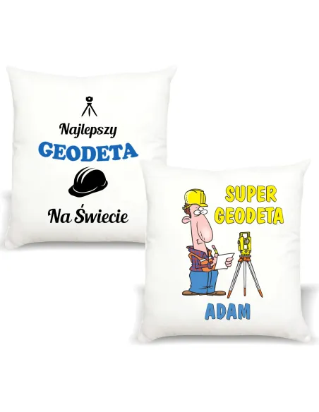 Foto Poduszka Śmieszny Prezent Geodety Personalizowany