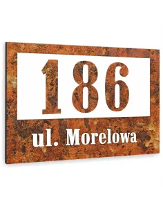 Tabliczka Adresowa Aluminiowa Tablica Numer Domu 15x20