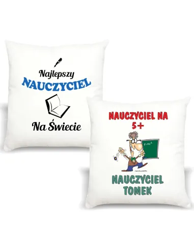 Śmieszny Prezent Foto Poduszka dla Nauczyciela z Nadrukiem