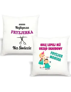Foto Poduszka Śmieszny Prezent Fryzjerki Personalizowany