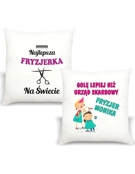 Foto Poduszka Śmieszny Prezent Fryzjerki Personalizowany