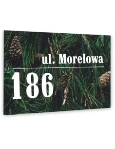 Tablica Adresowa 20x15cm Metalowa Kolorowa Nazwa Ulicy